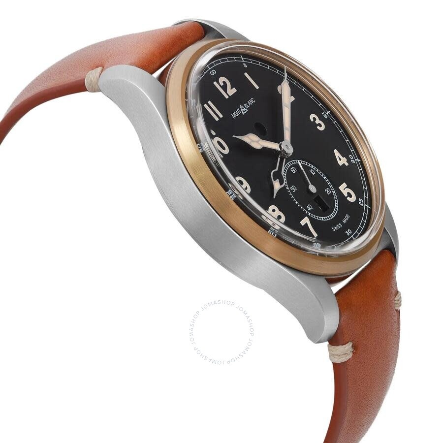 Pre-owned Montblanc 1858 GMT Automatic Day-Night Black Dial Men's Watch MB116479 - 4