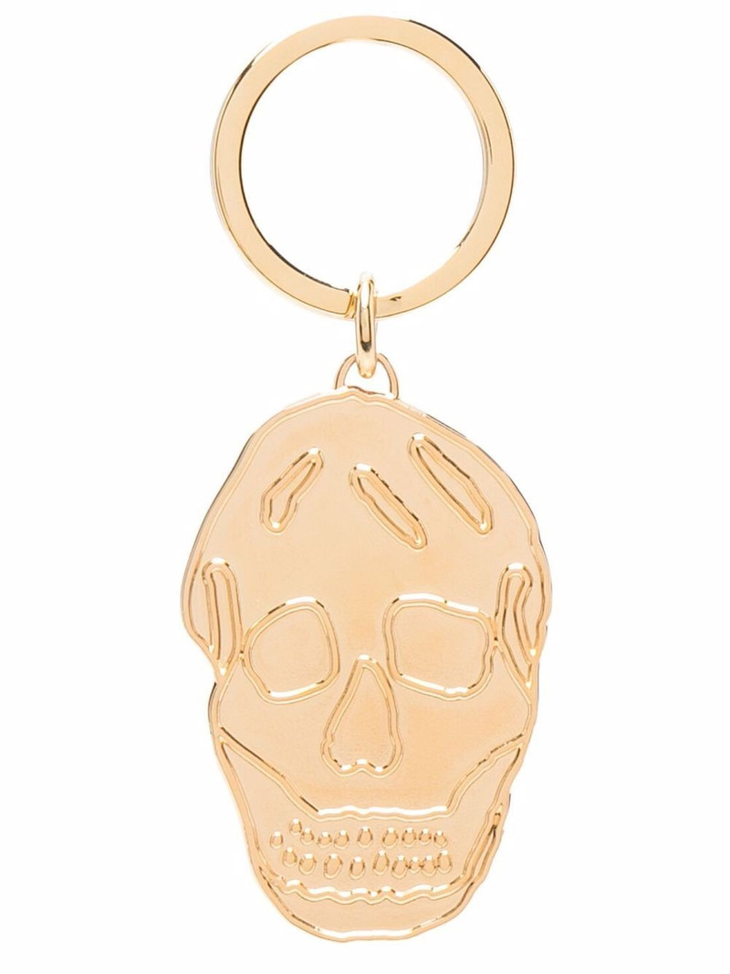 Skull charm keyring 1