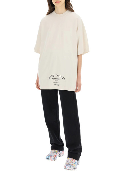 VETEMENTS MAISON DE COUTURE LOGO PRINT T-SHIRT outlook