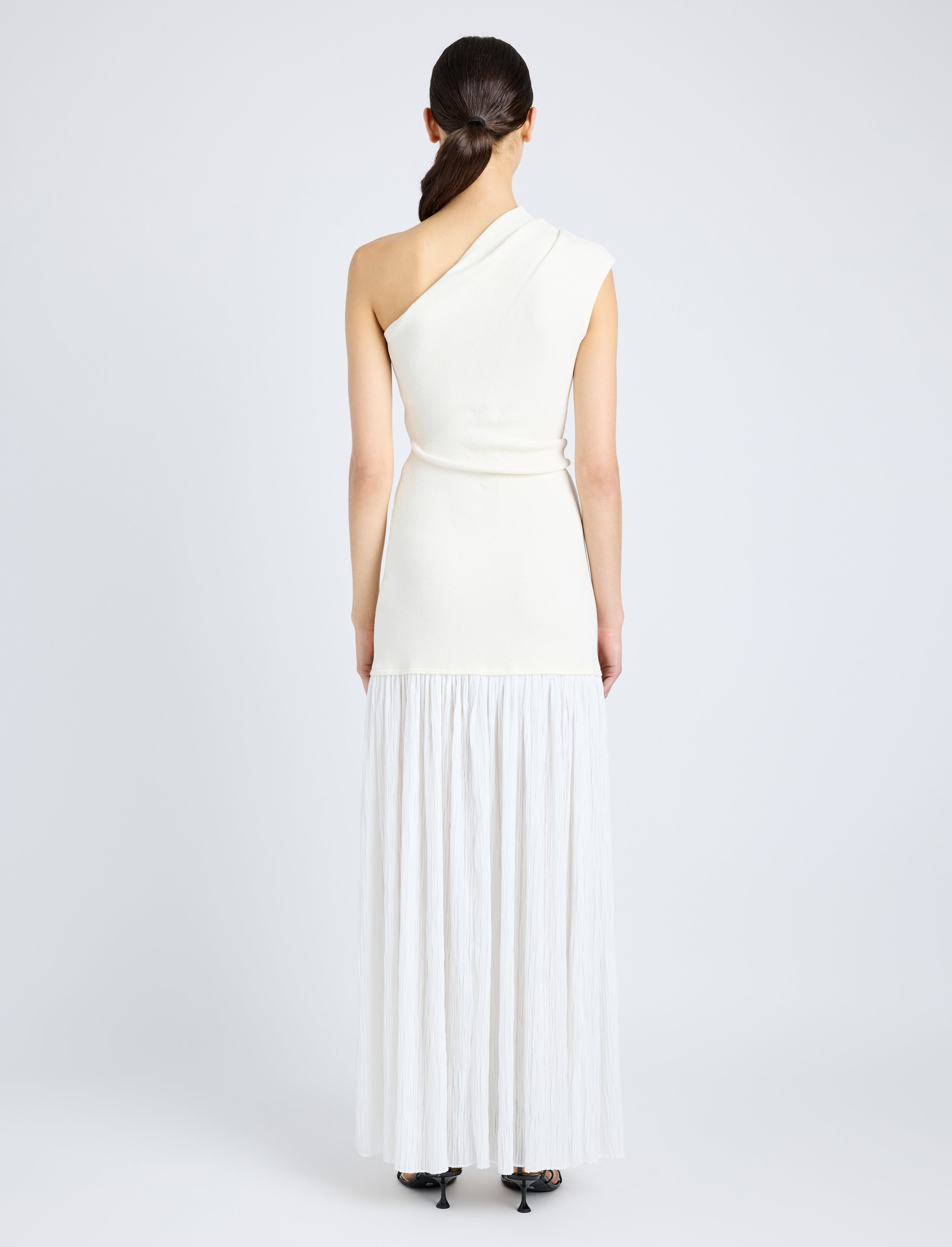Cora Dress in Pleated Crepe Chiffon - 4