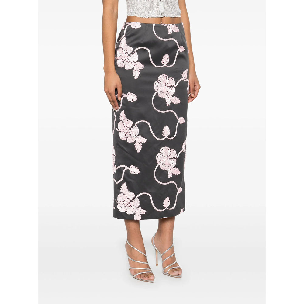 Rotate Grey Skirts - Pencil Skirts Women - 3