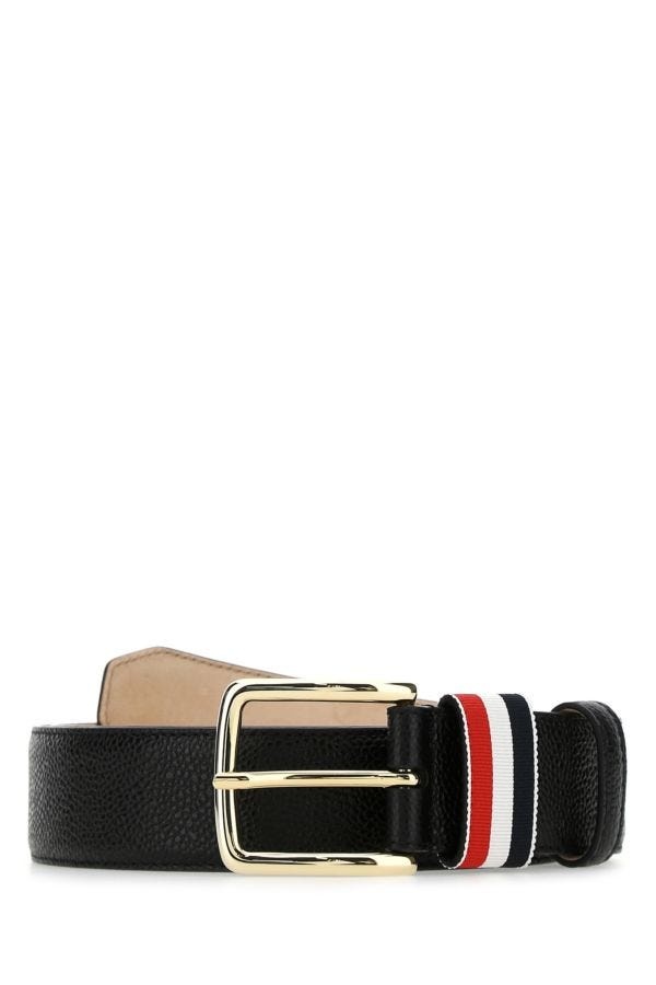 PEBBLED LEATHER BELT - 1