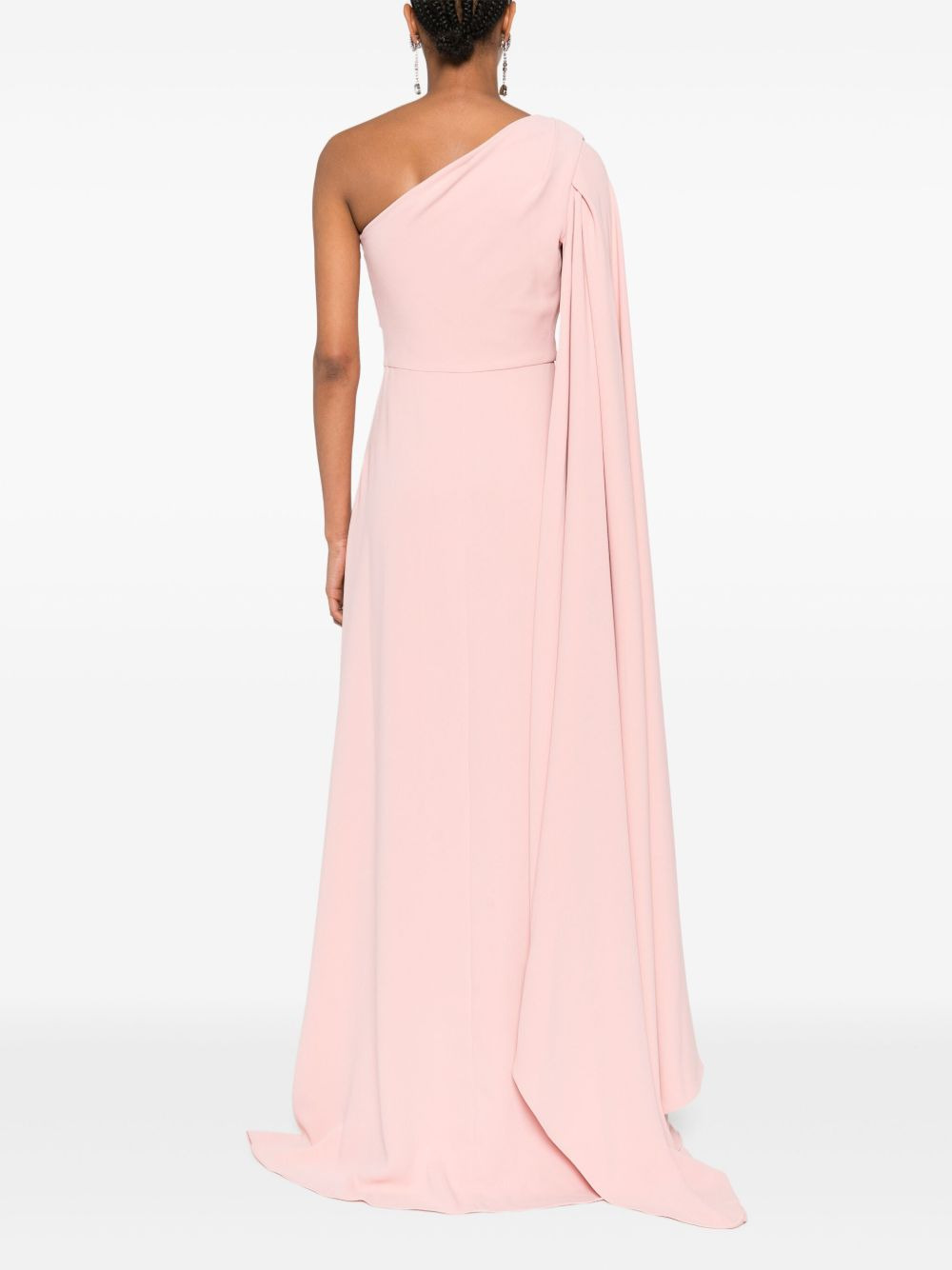 Yazmin one-shoulder ruffled maxi dress - 4