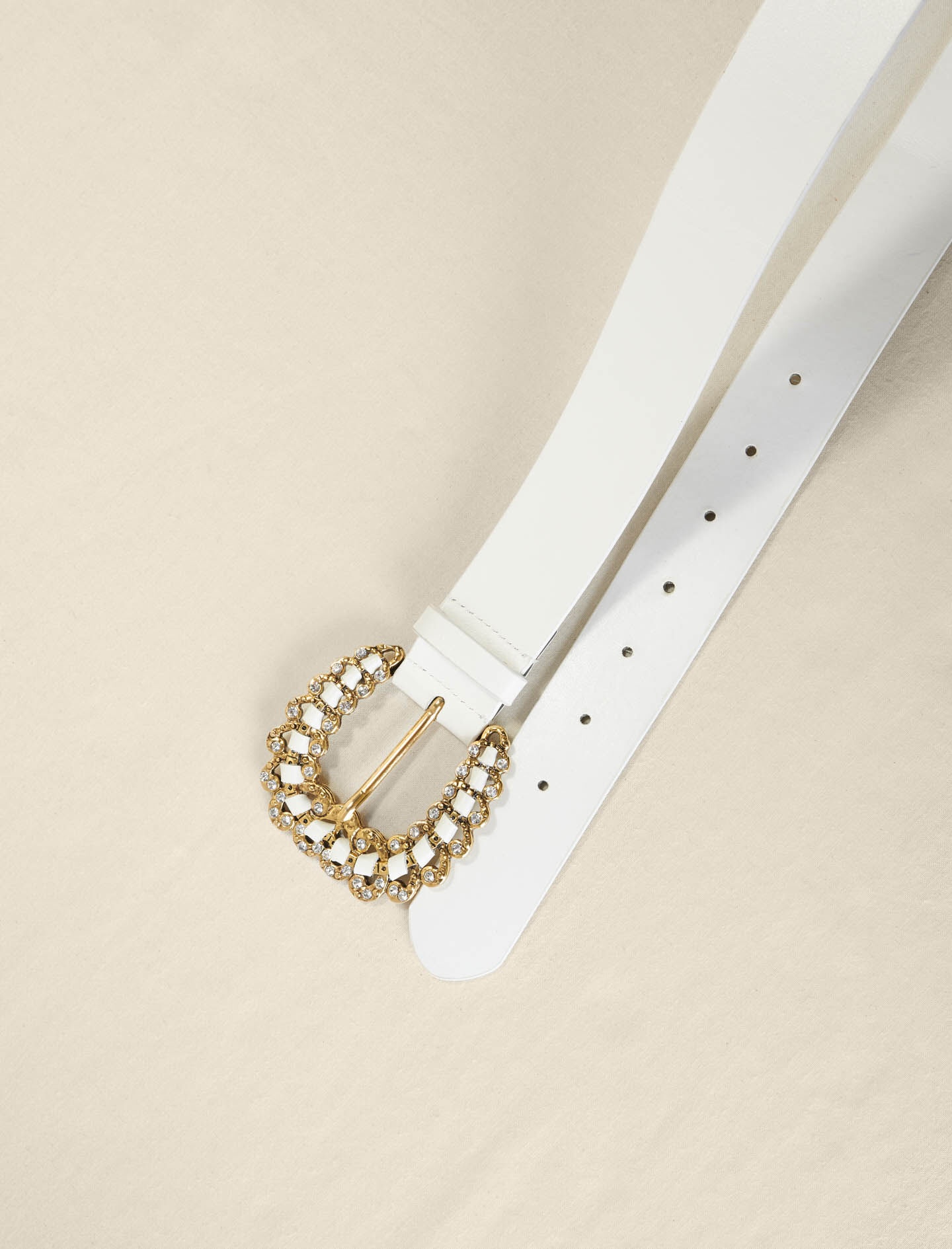 Belt with diamanté buckle - 2