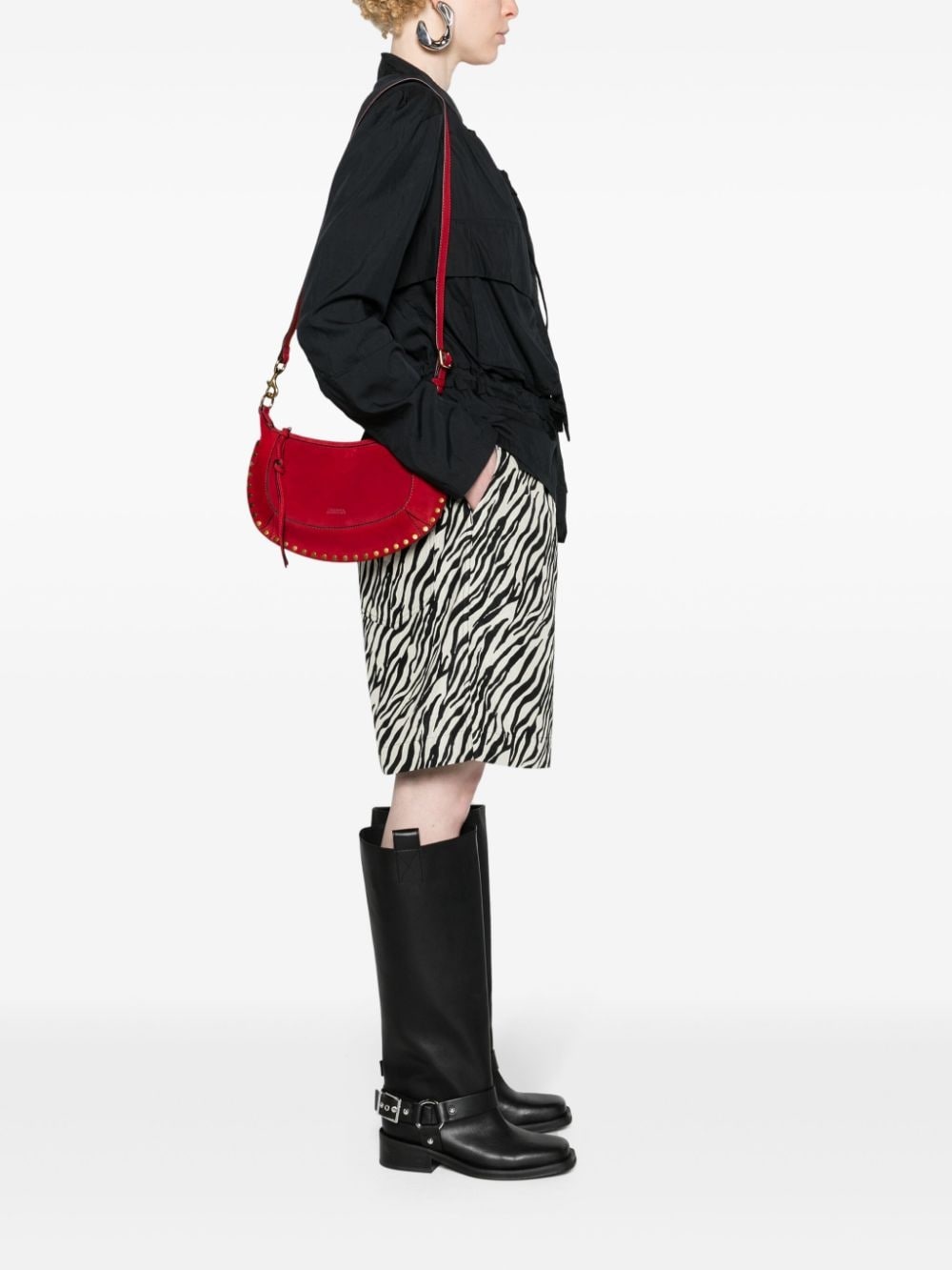 Oskan Moon suede shoulder bag - 2