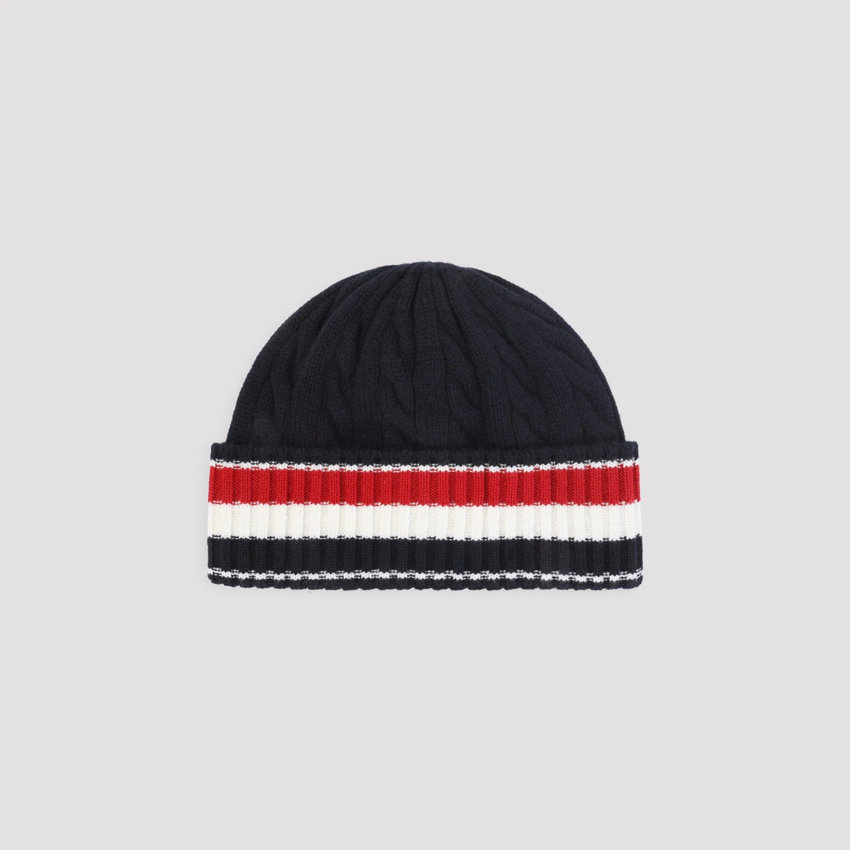 Thom Browne Cable-Knit Beanie - 1