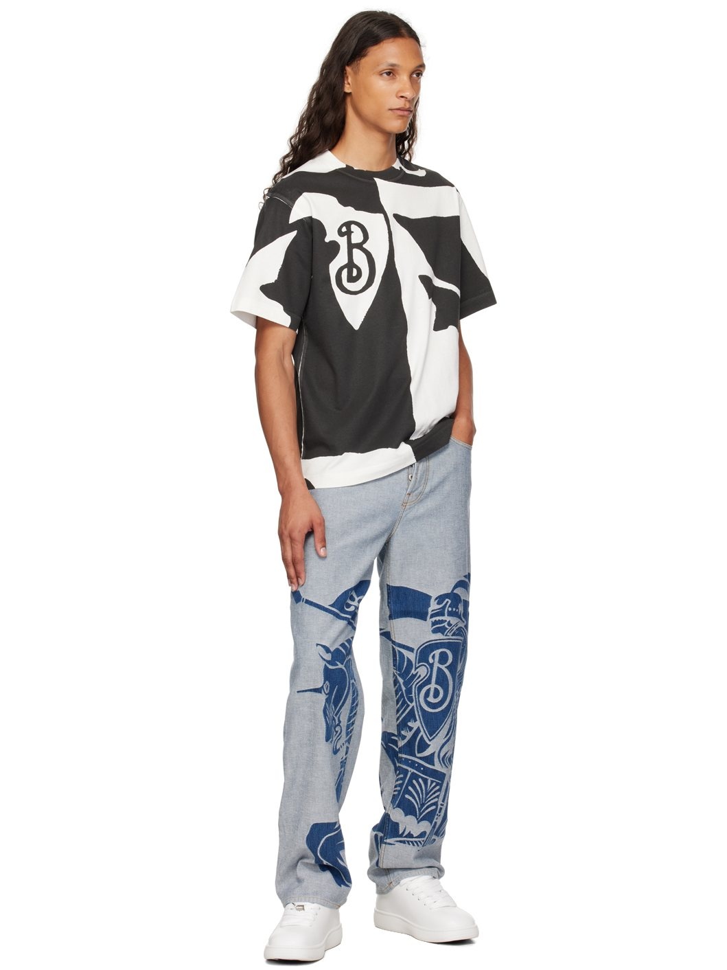 Black & White Organic Cotton T-Shirt - 4