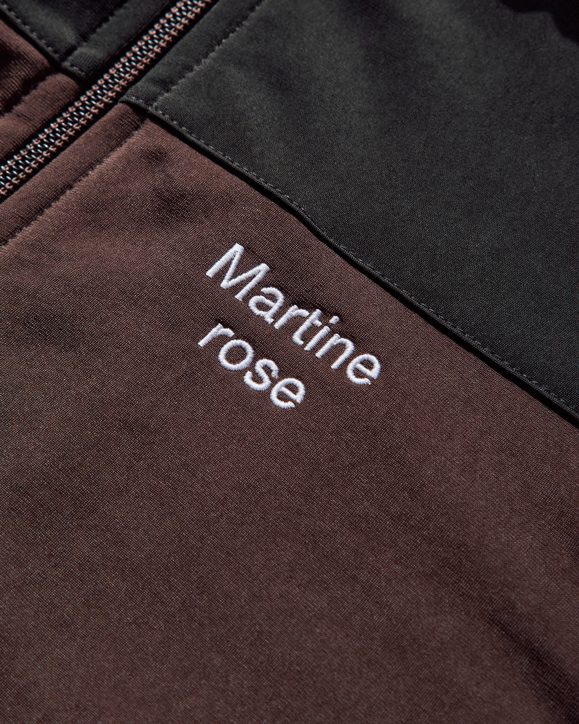Men's Shrunken Track Jacket Brown - 3