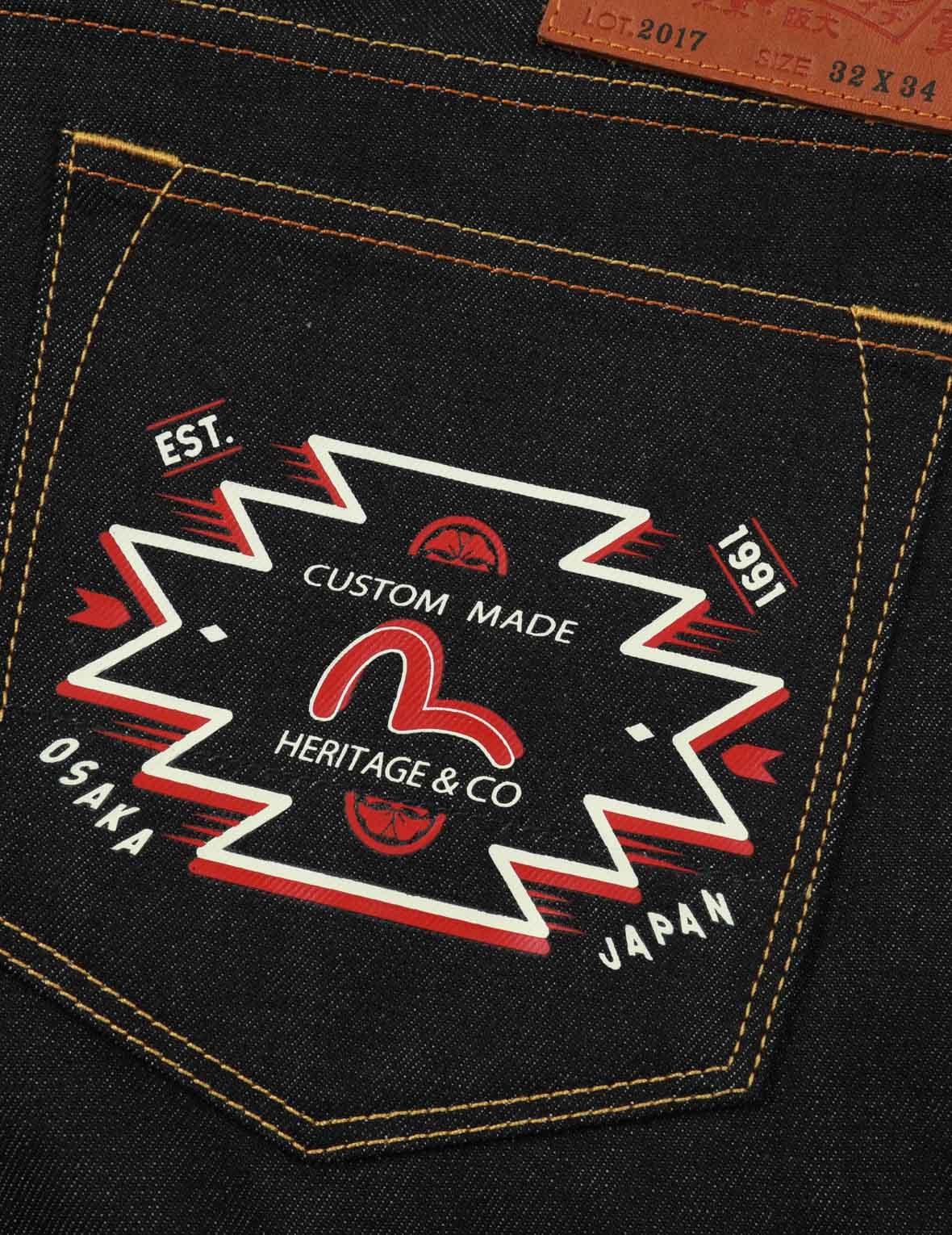 SEAGULL PRINT CARROT-FIT DENIM JEANS #2017 - 9
