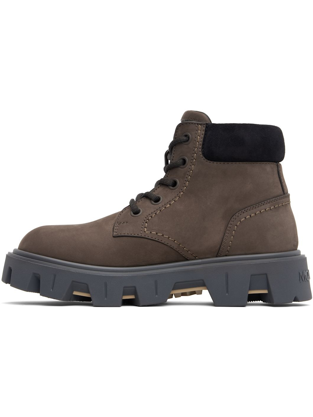 Brown Peak City Nubuck & Suede Lace-Up Boots - 3