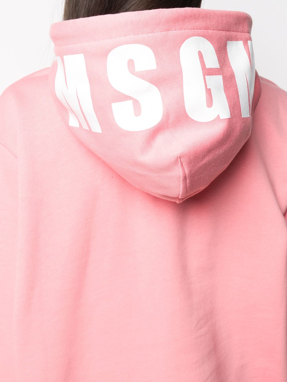 oversized logo print hoodie - 5