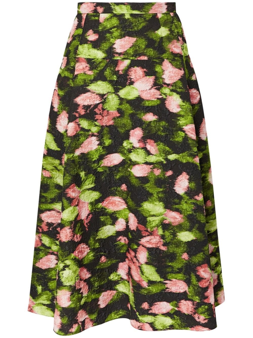 floral-print A-line skirt - 1