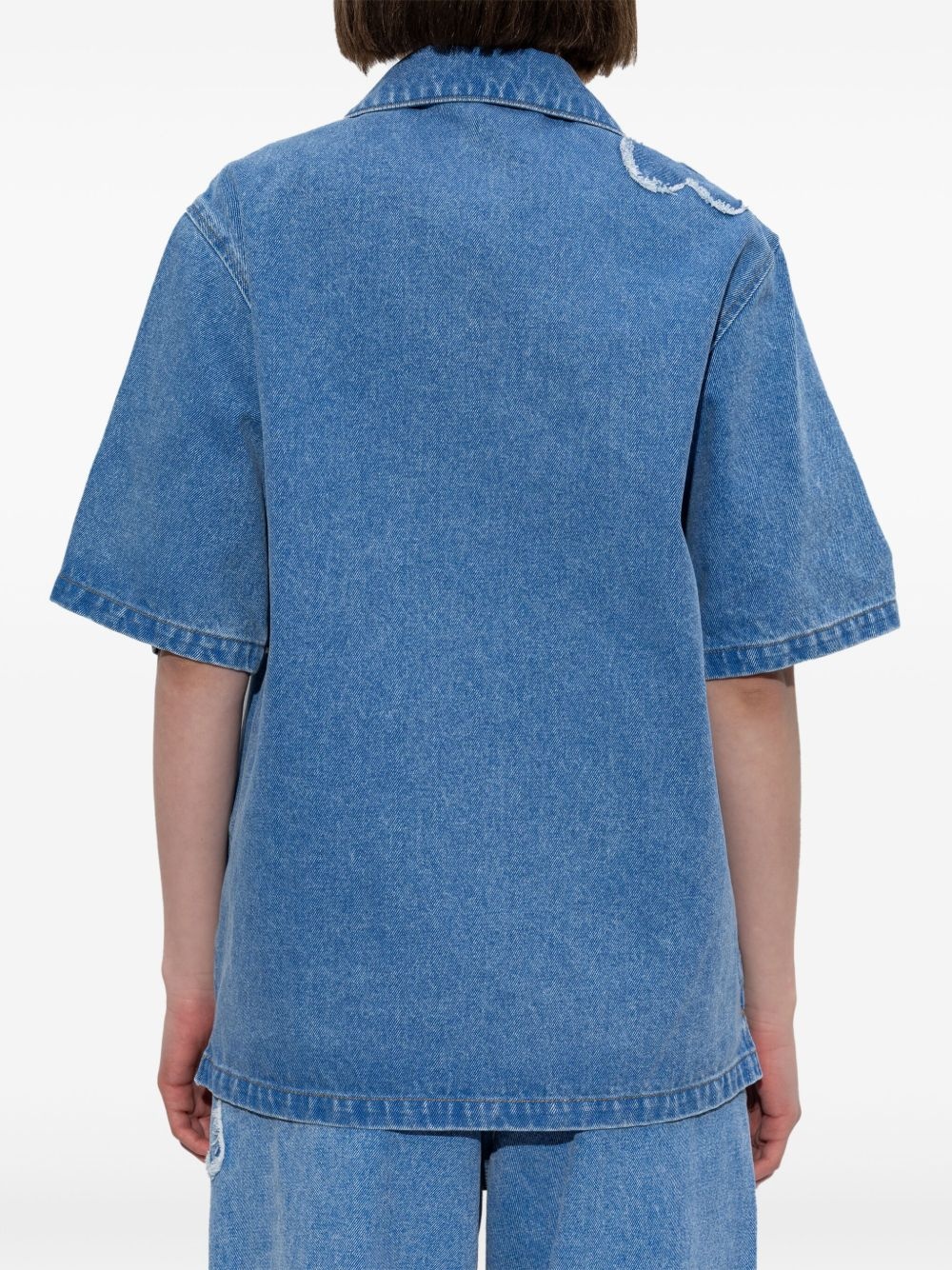 floral motif shirt - 4