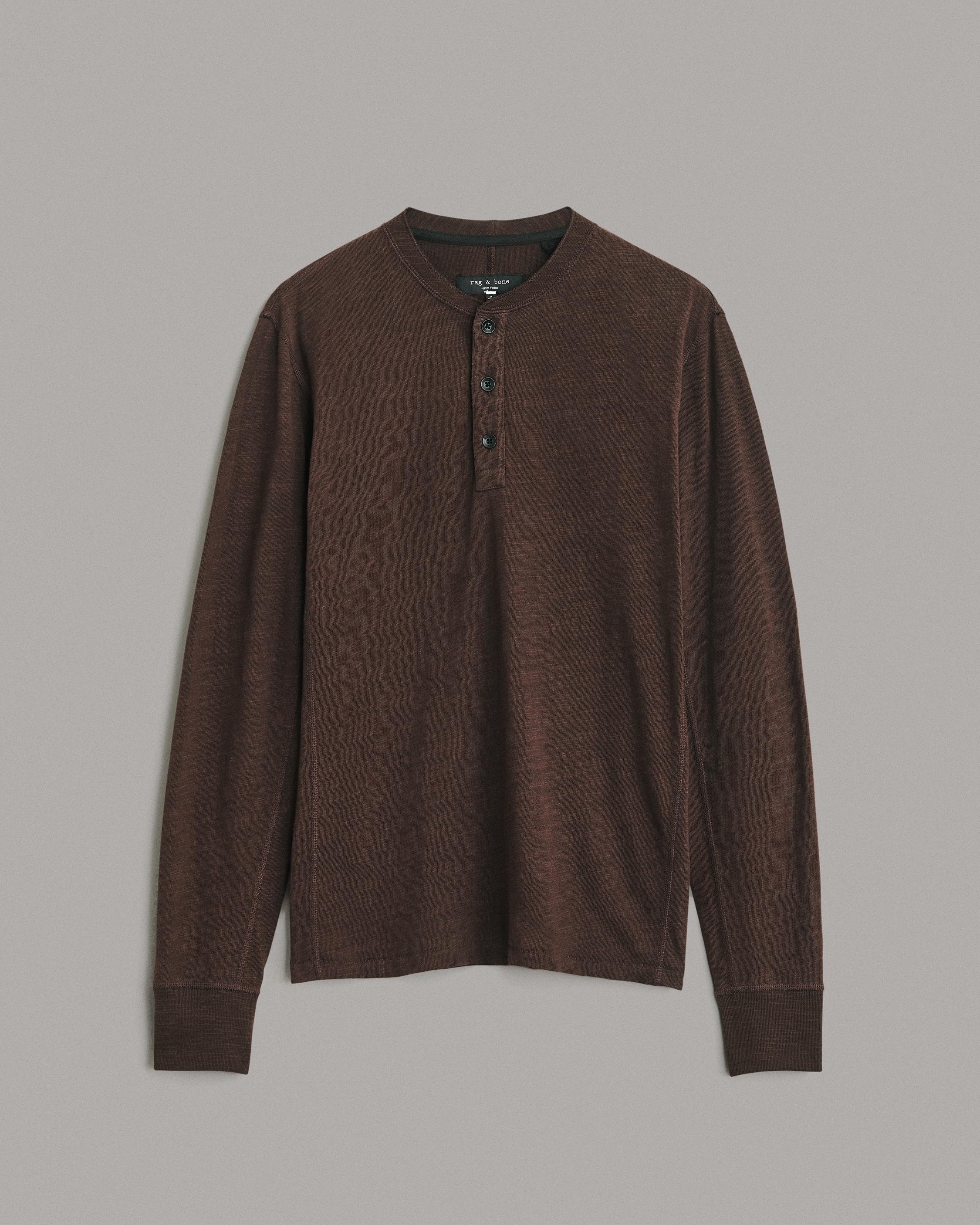 Classic Flame Long Sleeve Henley
Cotton T-Shirt - 1