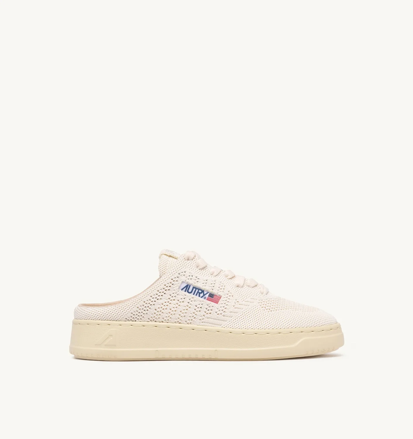 EASEKNIT MULE SNEAKERS COLOR IVORY WHITE - 1