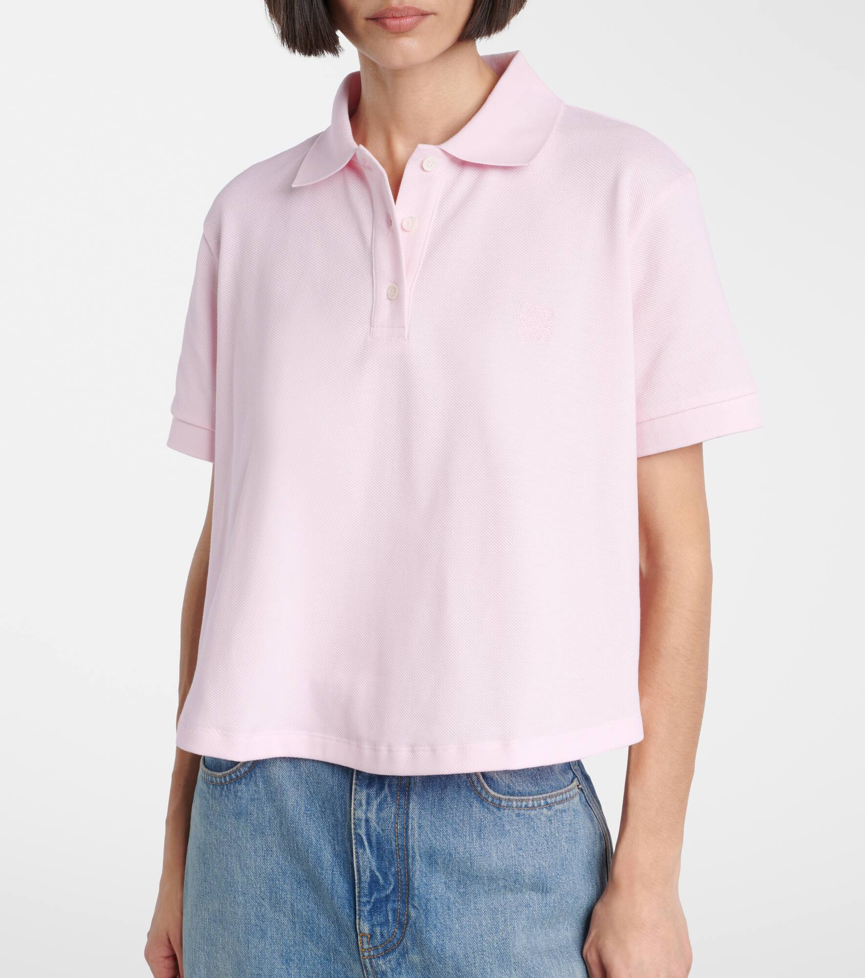 Anagram cotton piqué polo shirt - 5
