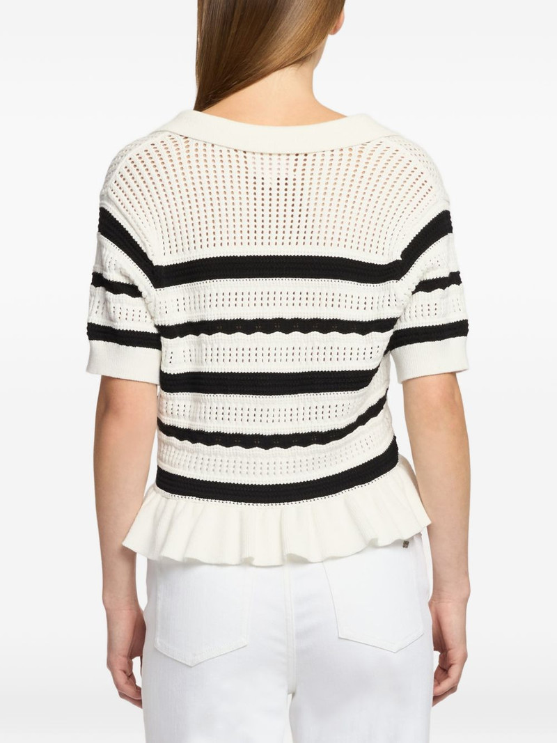 Elvire striped-ruffled sweater 5