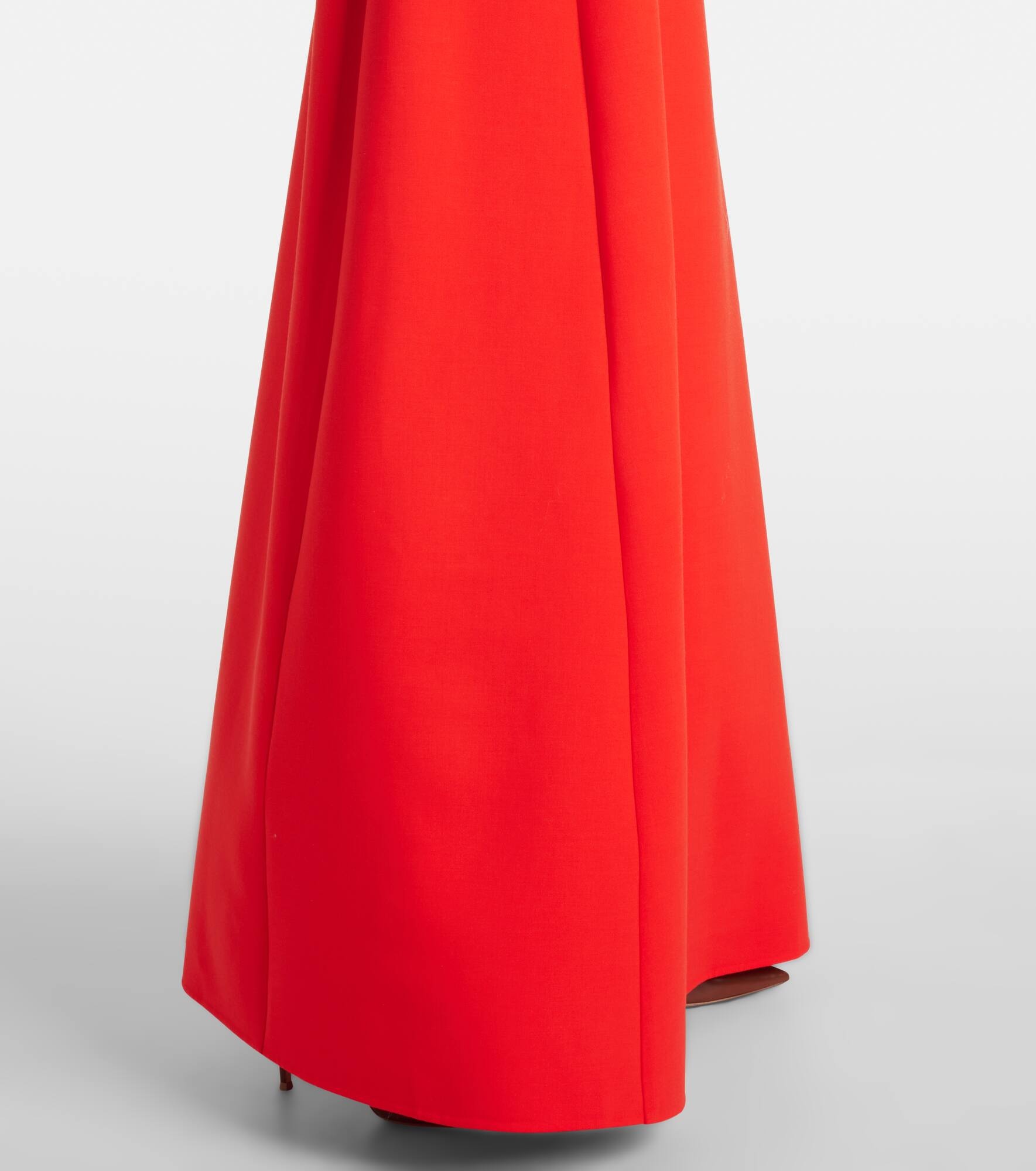 Bow-detail wool-blend gown - 5