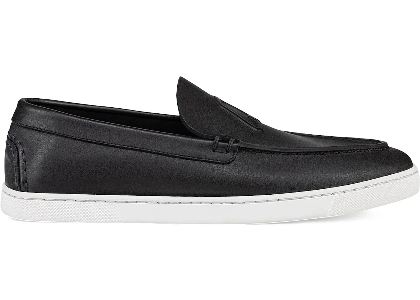 Christian Louboutin Varsiboat Flat Black Leather - 1