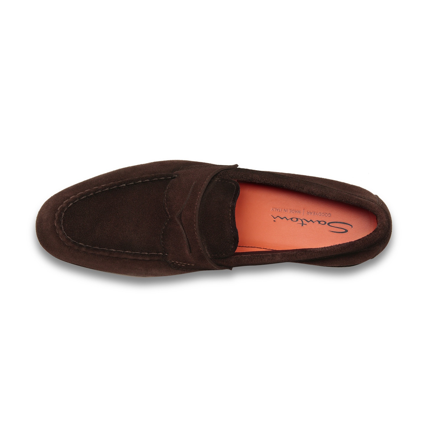 Men’s brown suede penny loafer - 5