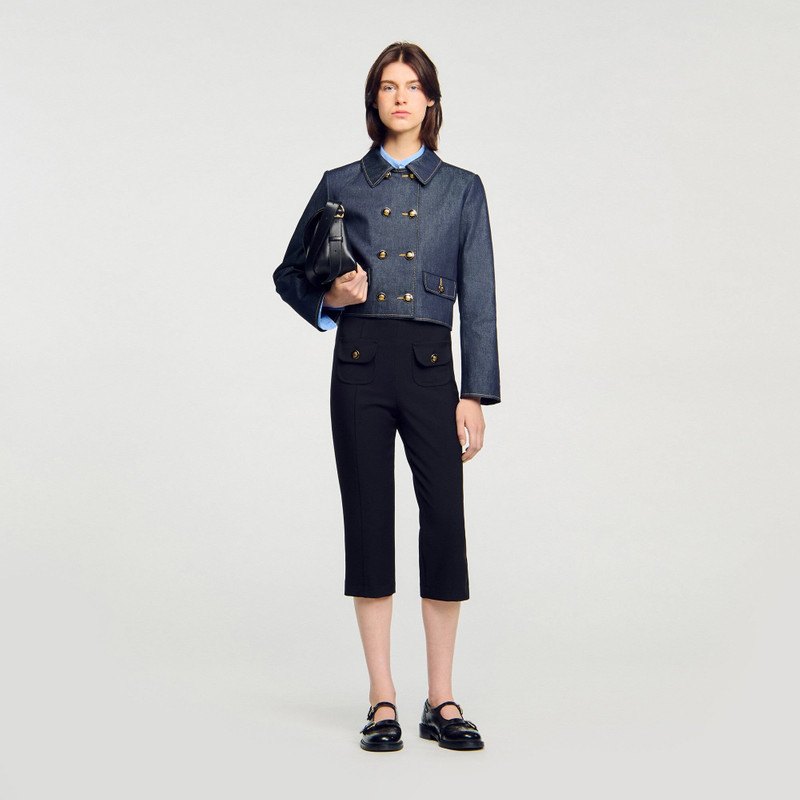Sandro DENIM TAILORED JACKET outlook