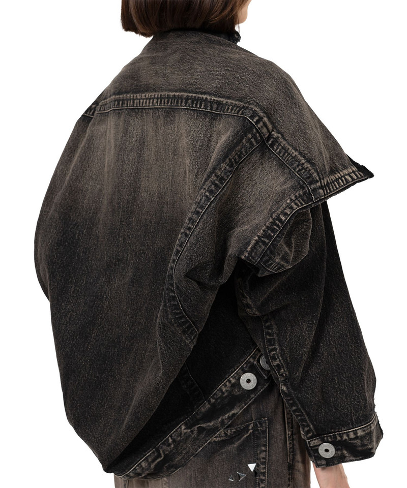 Asymmetric Denim Jacket 8