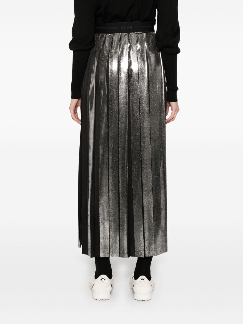 pleated midi skirt - 4