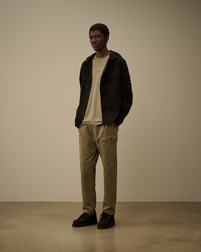 C.P. Company Mercerized 70/2 Jersey Gasato Short Sleeve Logo T-Shirt outlook