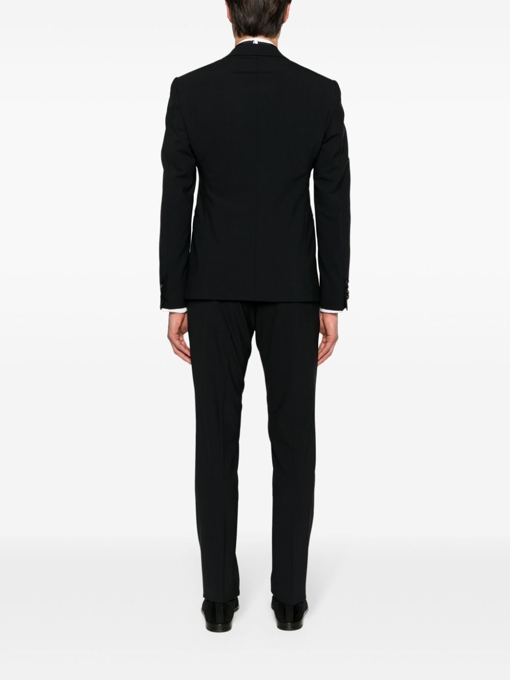 double-breasted wool suit - 4