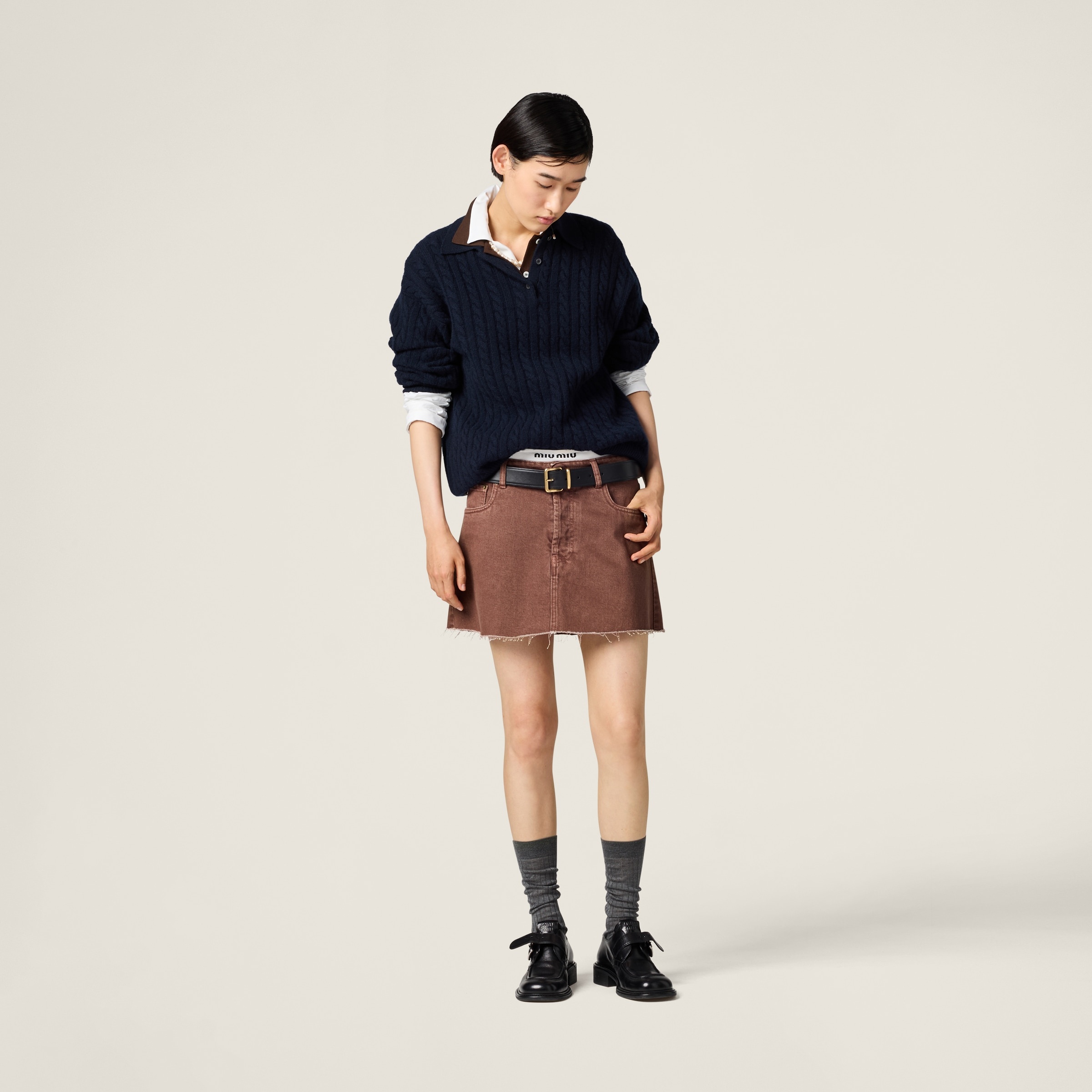 Bull denim miniskirt - 2