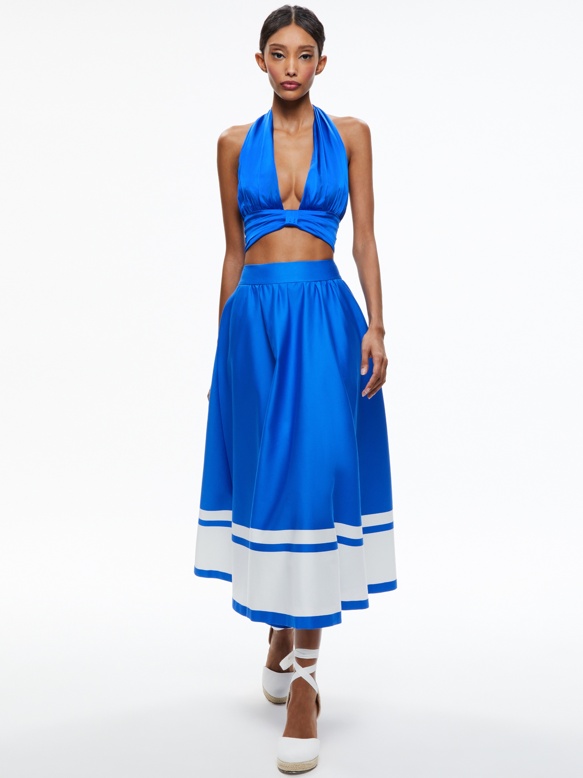 EARLA HIGH WAISTED MIDI SKIRT - 4