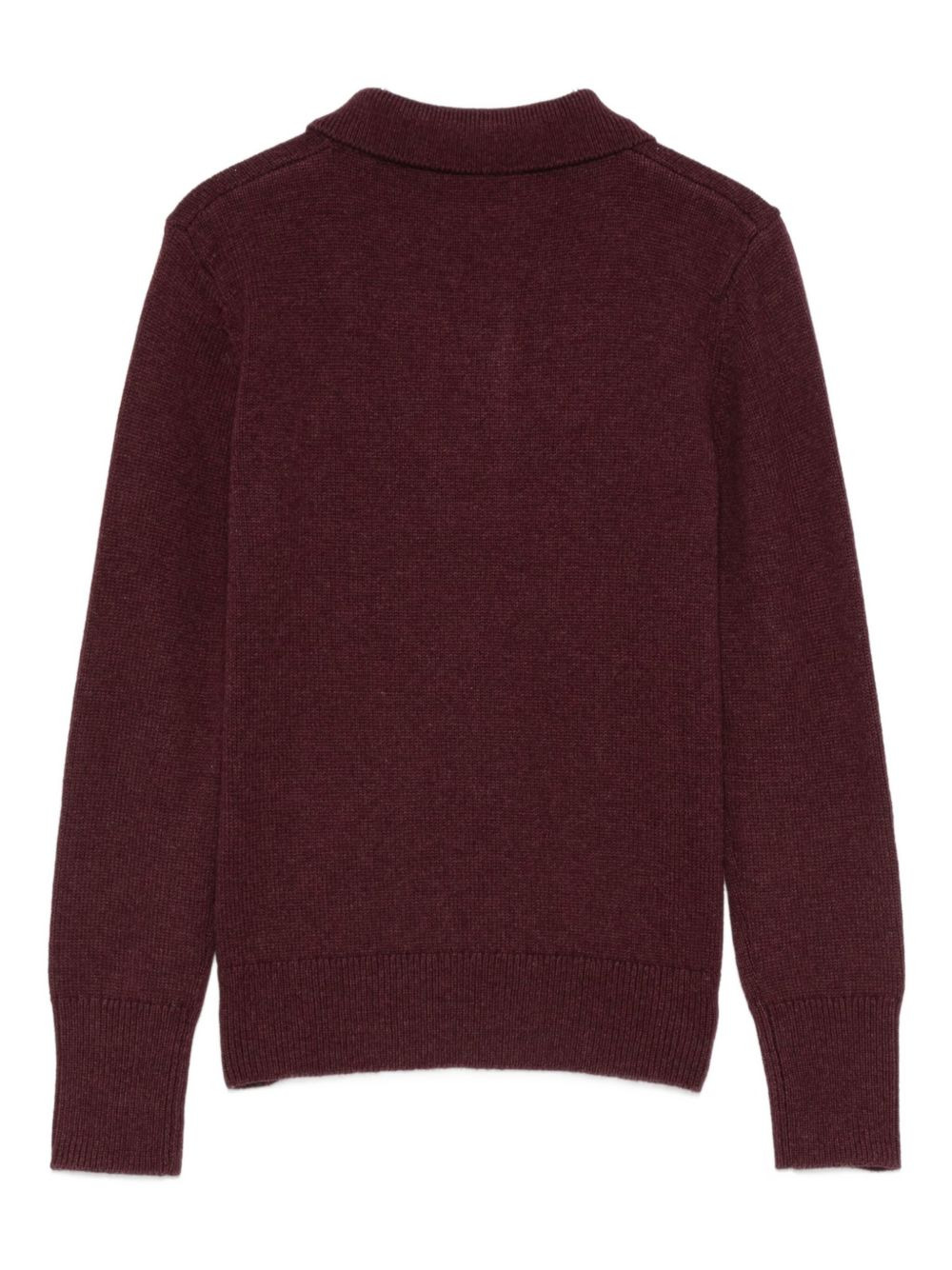 emblem polo-neck sweater - 2