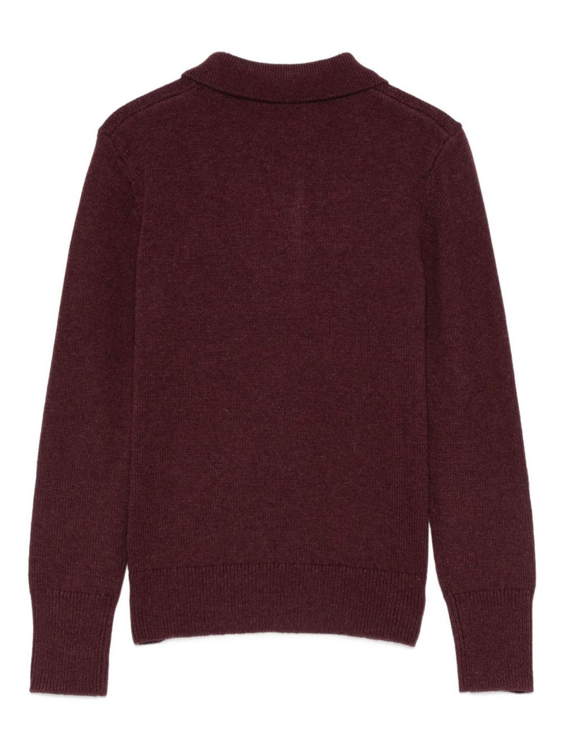 Isabel Marant Étoile emblem polo-neck sweater outlook