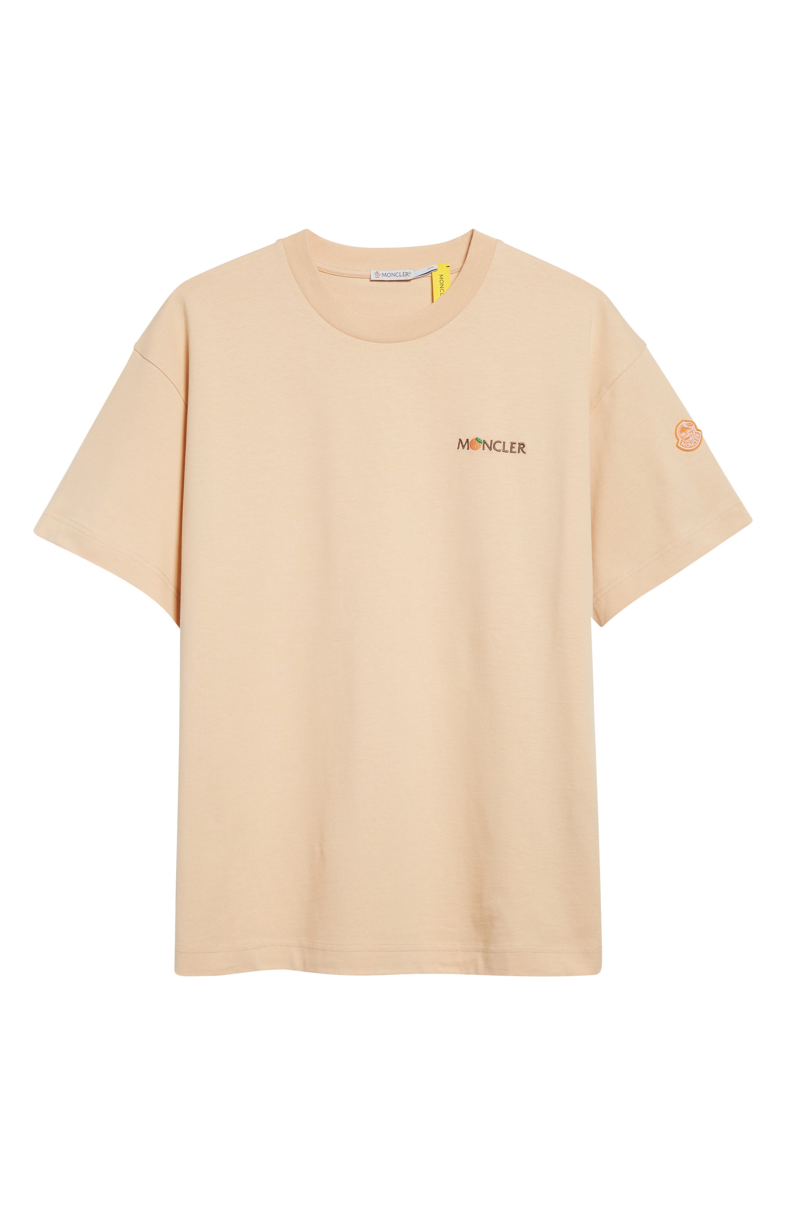 Moncler x Gilga Farm by Donald Glover Logo Patch T-Shirt in Peach at Nordstrom - 5