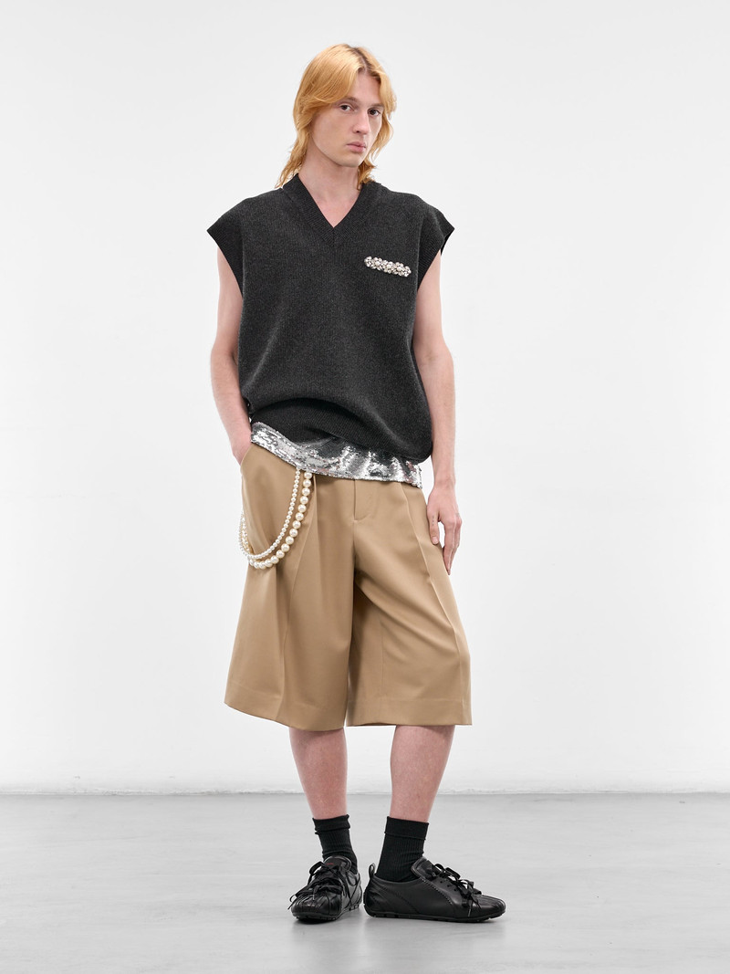 Simone Rocha Silver Prince Charming Sequin Tank outlook