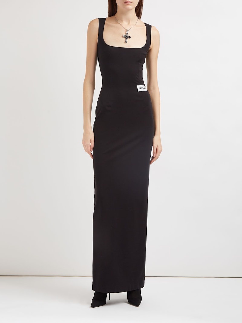 Punto Milano jersey long dress - 2