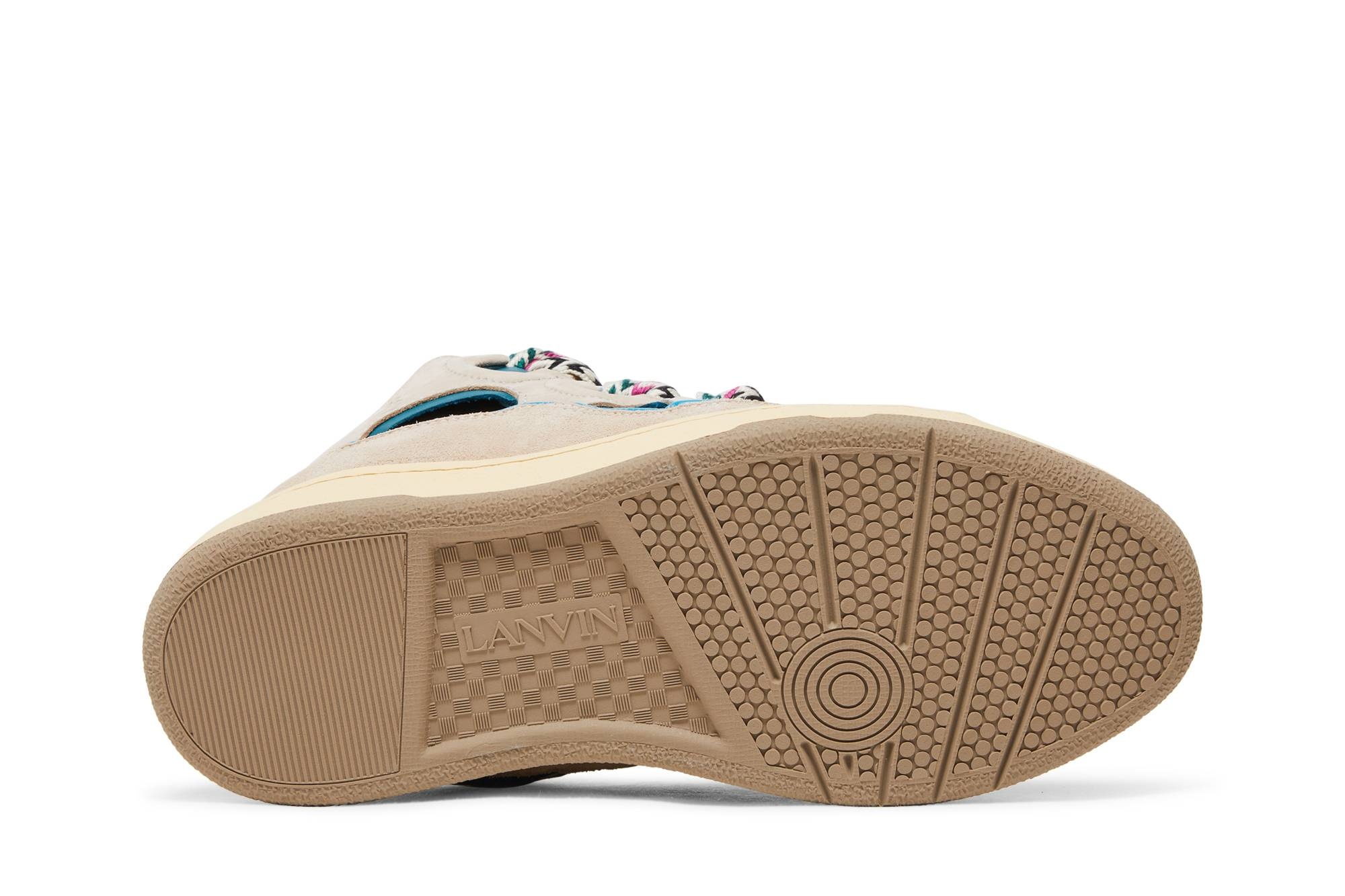 Lanvin Curb Sneaker 'Ecru Black' - 4