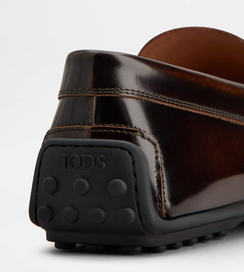 CITY GOMMINO DRIVING SHOES IN LEATHER - BROWN 6
