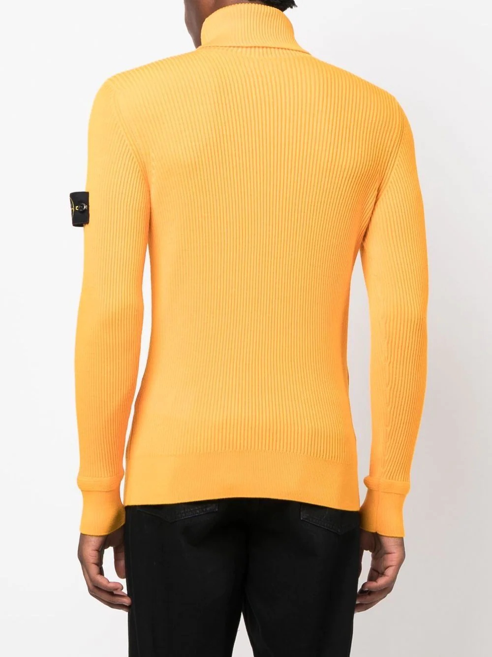 Compass-patch roll-neck jumper - 4