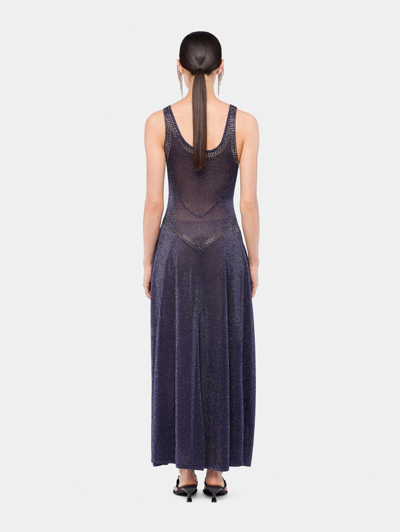 FLARED KNIT DRESS WITH HOTFIX DETAILS 3