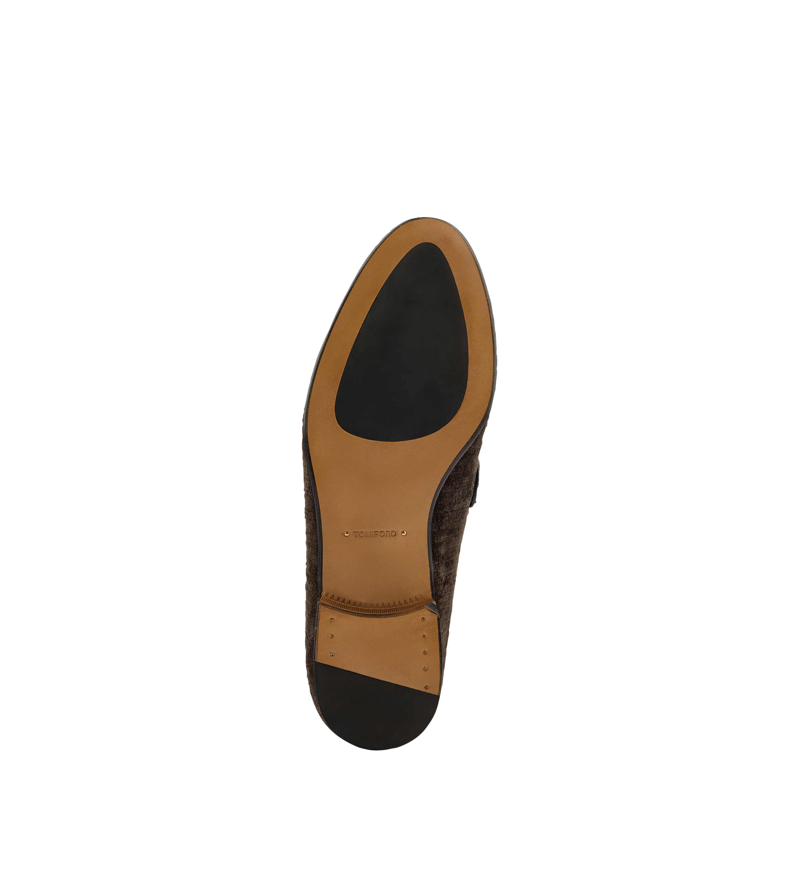 TEXTURED VELVET LIAM CHAIN LOAFER - 4