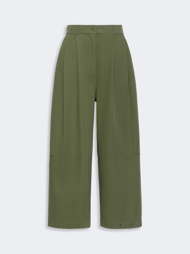 BACCA Washed cotton trousers - KAKI 1