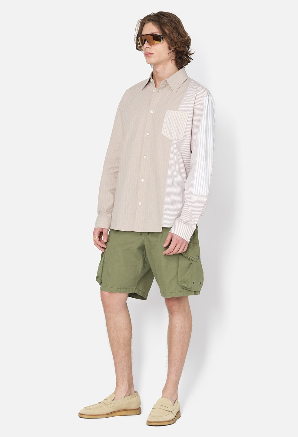 PANELED BUTTON UP - 6