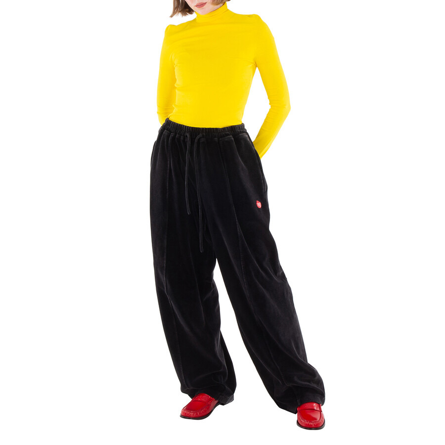 T by Alexander Wang Articulated Velour Track Pants - 4