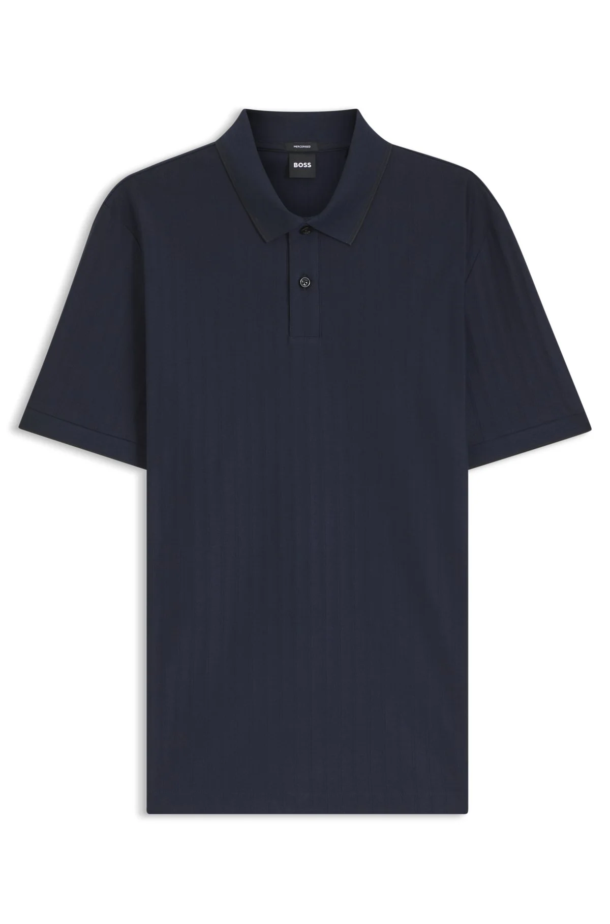 STRIPED COTTON POLO SHIRT WITH TIPPING - 1