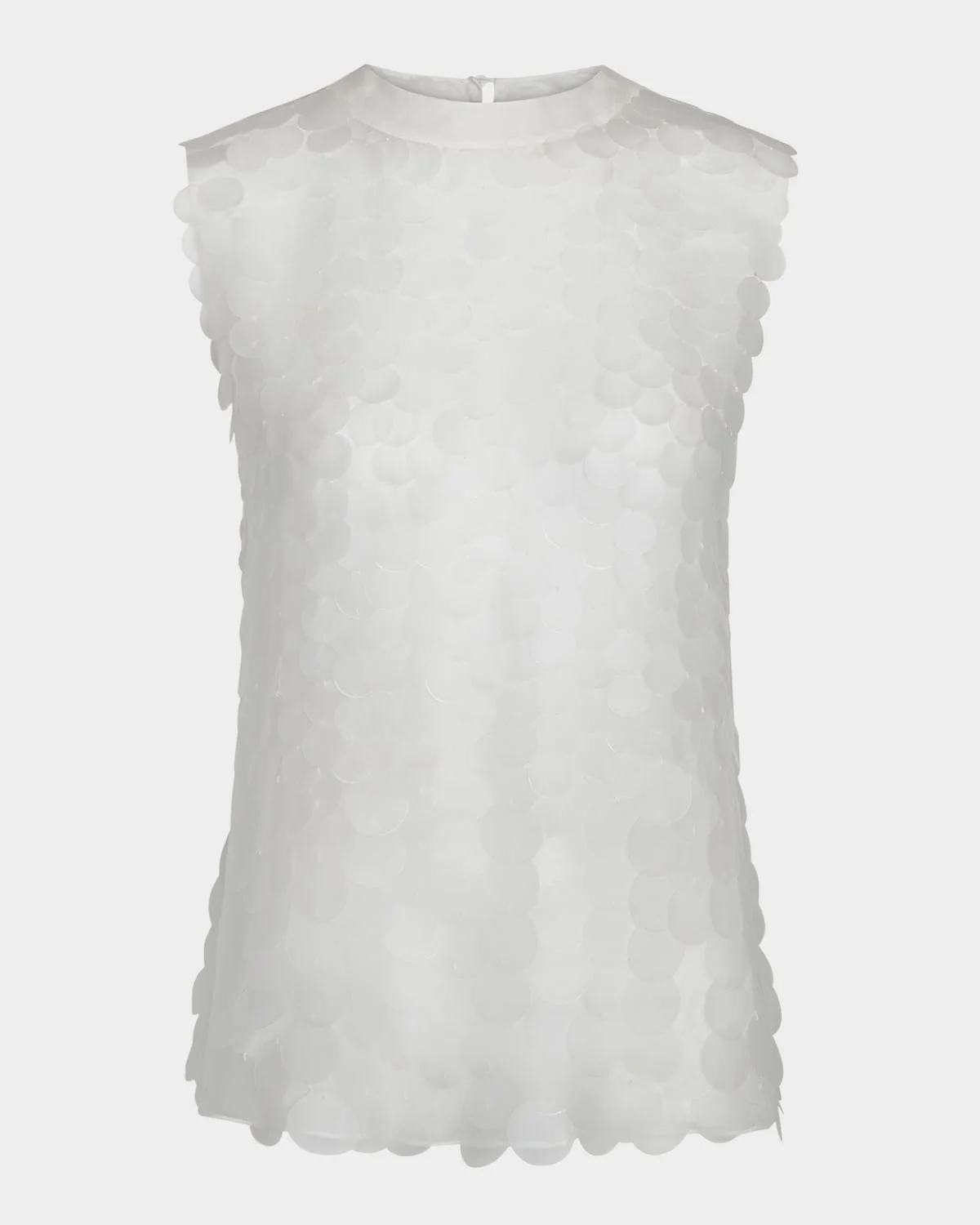 Semi-Sheer Paillette Shell - 1