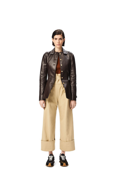 Loewe Pleat shoulder jacket in nappa outlook