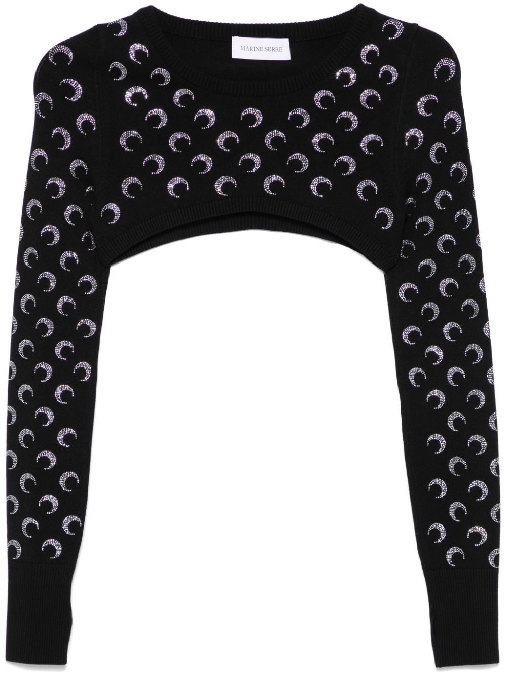 Moonogram-pattern sweater - 1