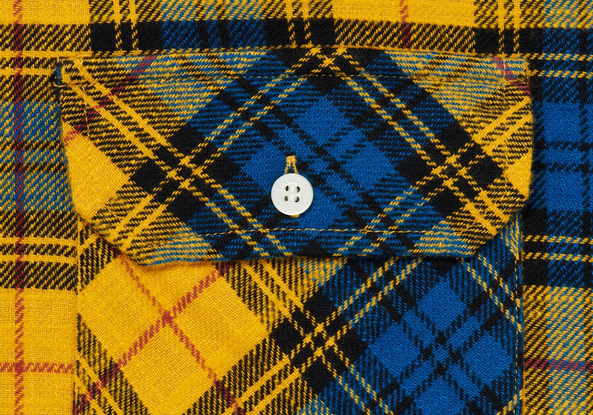 FLANNEL DROP SHOULDER SHIRT YELLOW - 5