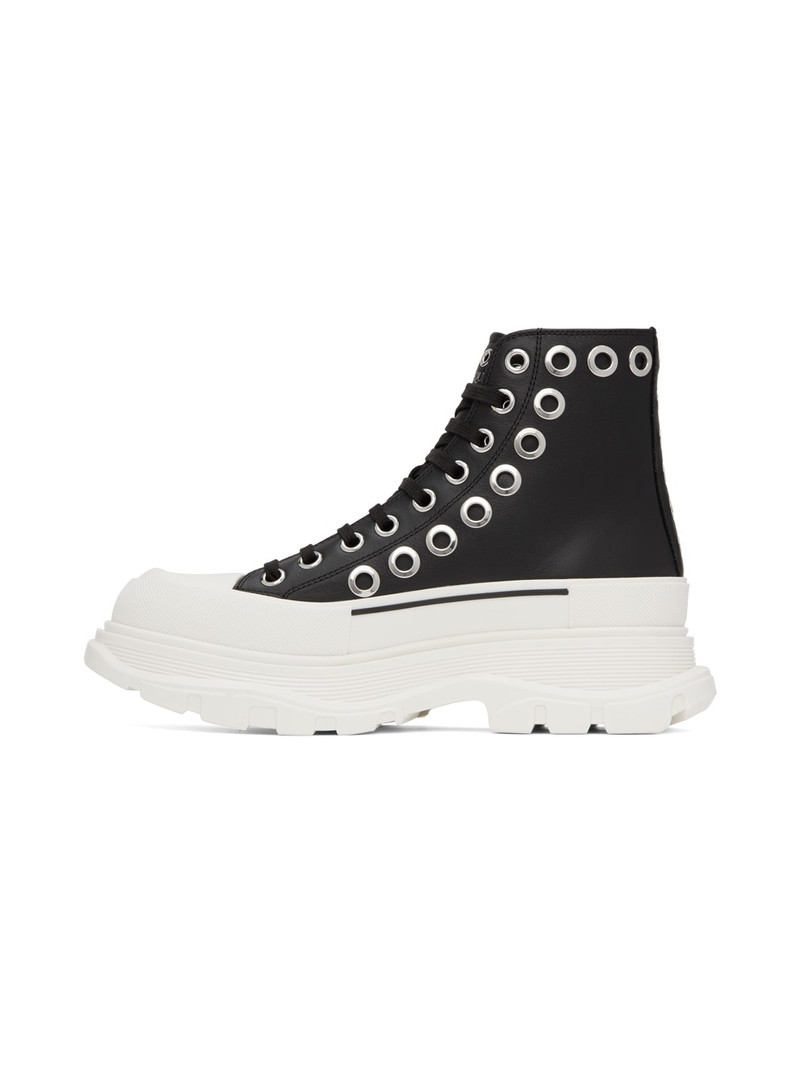 Alexander McQueen Black Tread Slick Sneakers outlook